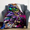 Jojo'S Bizarre Adventure Flannel Blanket Throw Blanket Soft Warm Sofa Bed Camping Car Home Decor Unique Christmas Gift C9301896