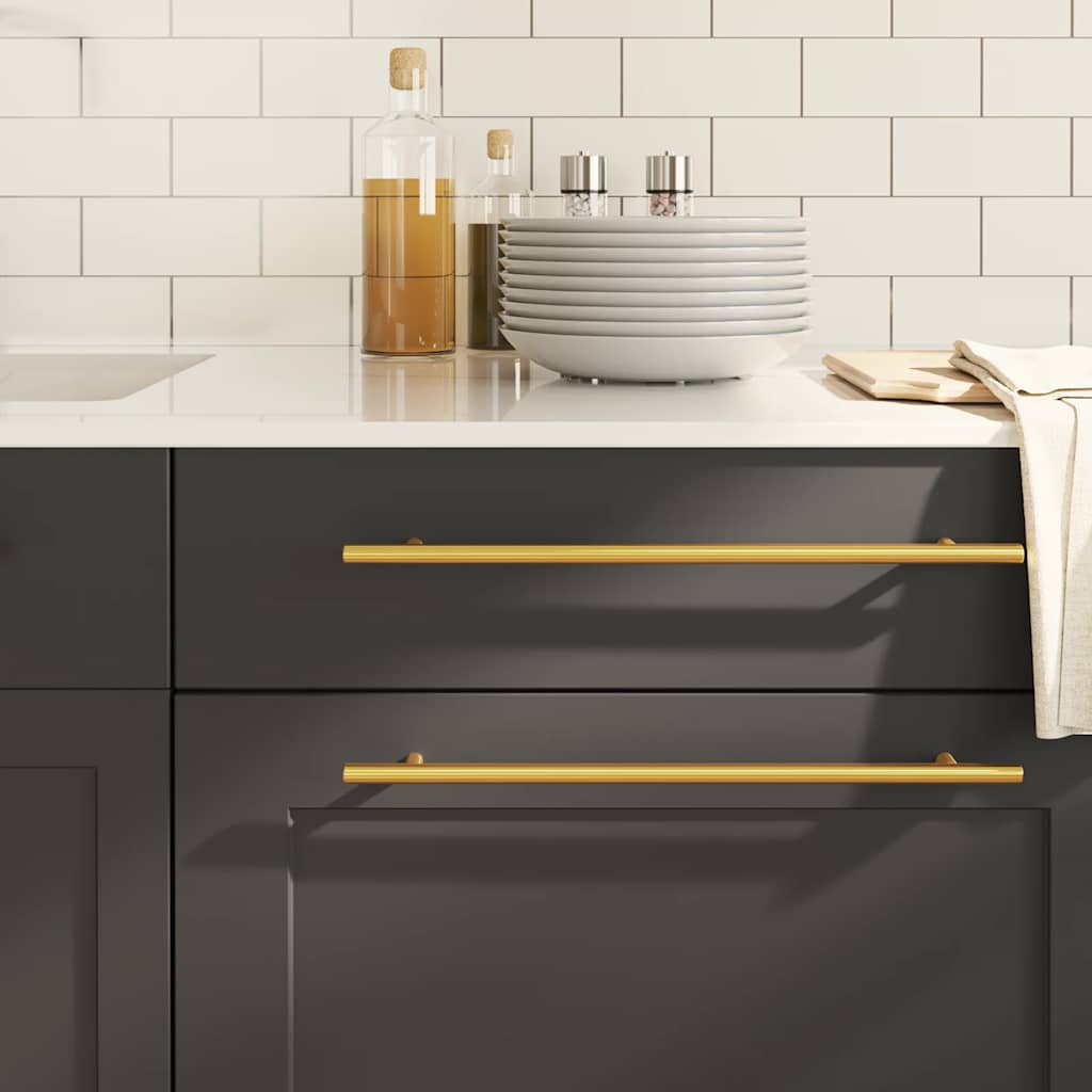 Furniture Handles 5 Pcs Golden 320 Mm Stainless Steel