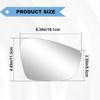 Beifahrerseite Beheizbares Spiegelglas Kompatibel mit 2011 2012 2013 2014 2015 2016 2017 2018 Volkswagen VW Passat Jetta Beetle Seitenspiegelglas Mit