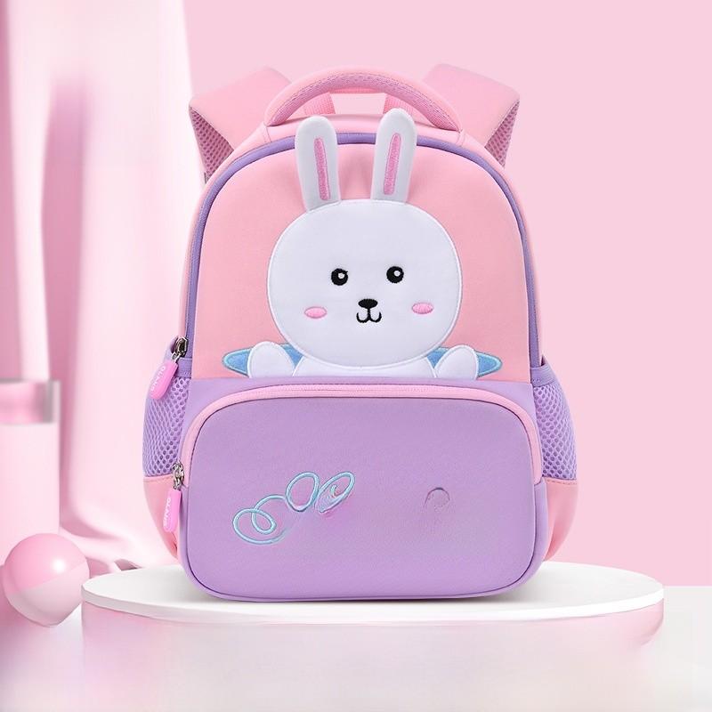 Star Rabbit Letter Childrens Backpack Bucket Bag Large Capacity Design Zipper