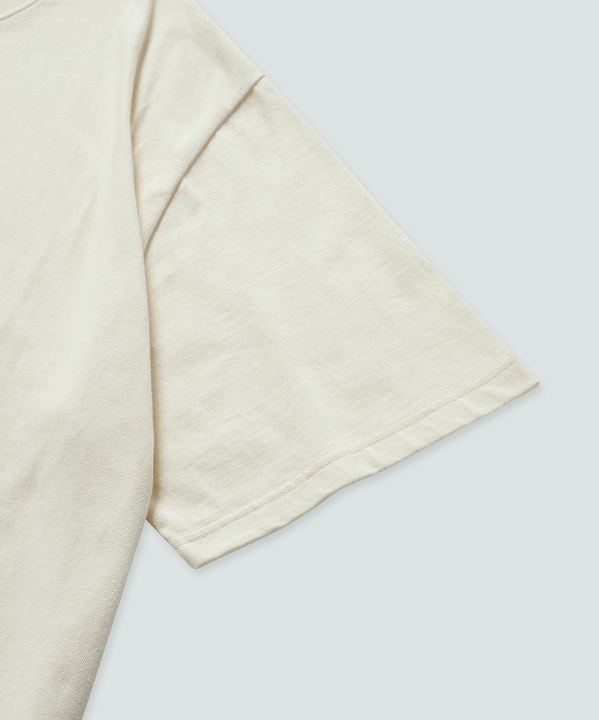 Pilpeu Slogan Over T-Shirt (Cream)