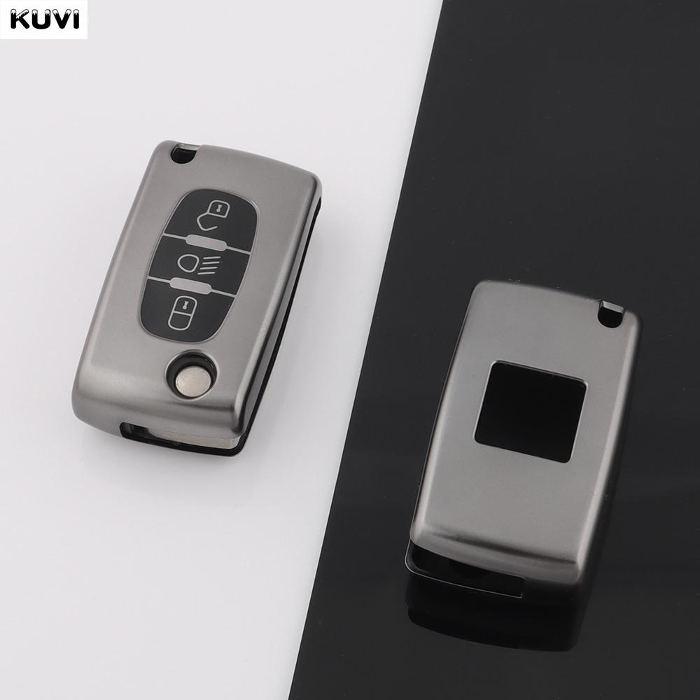 

Tpu Flip Car Key Case Cover Protector Fob Keychain For Citroen C2 C3 C4 C5 C6 Xsara Berlingo For Peugeot 207 307 308 407 607 807