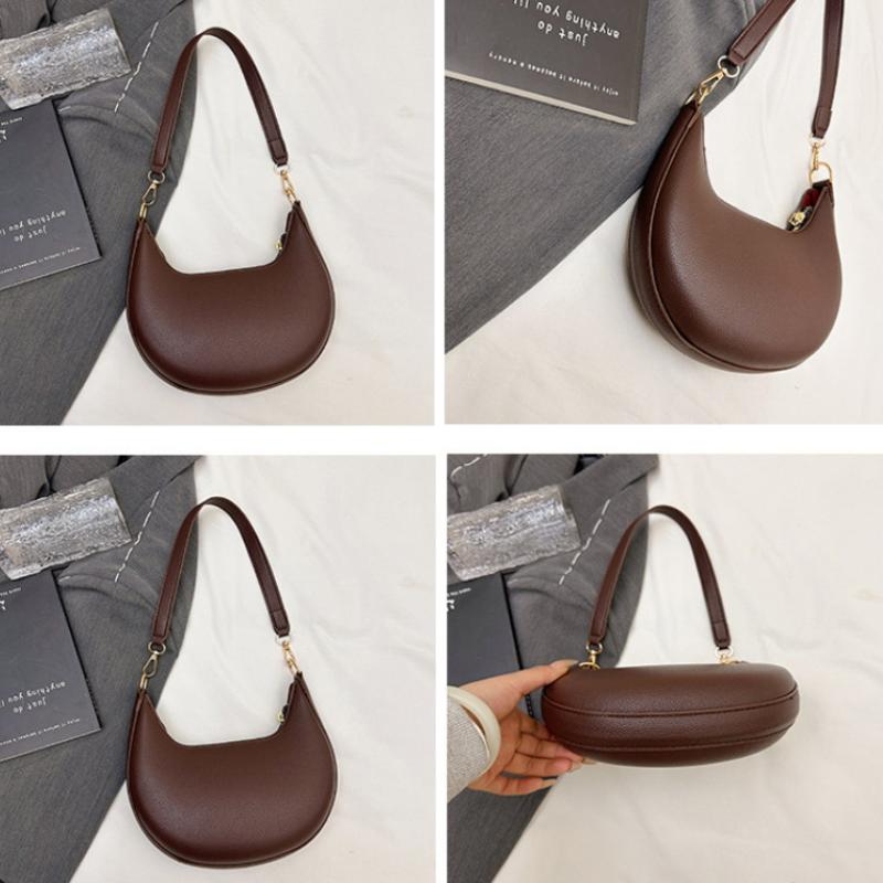 Moon Shaped Baseball Bag High-end Scratch-resistant Single Shoulder Bag for Women Shopping Gathering Weekend Trip