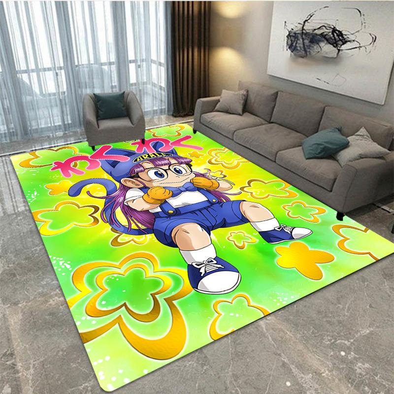 Alfombra de dibujos animados DR Slump Arale Chan, área de ocio para niños, sala de estar, dormitorio, alfombrilla para el asiento, reposacabezas, alfombrilla antideslizante