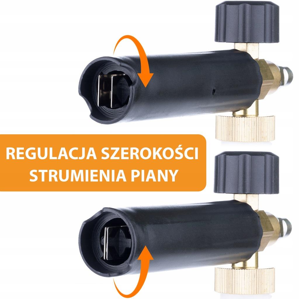 Rosfix Zestaw Do Myjki Ciśnieniowej – Pistolet 4350 PSI 22mm | 5 Dysz Na Szybkozłączkę | Pianownica 1000ml