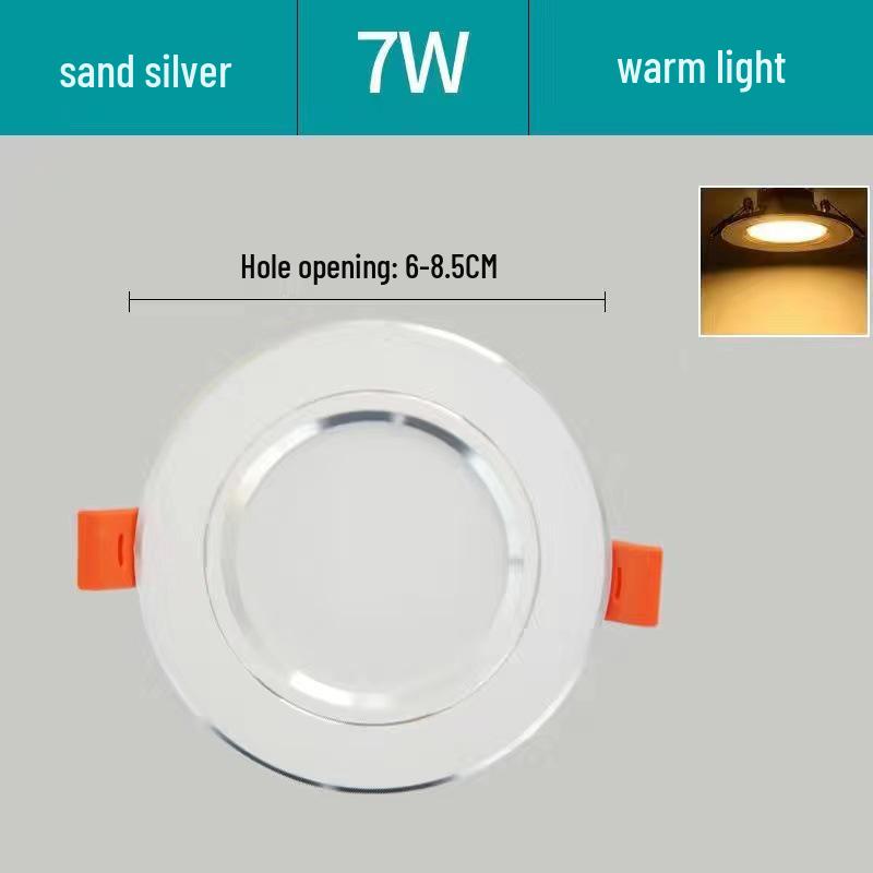 5W Dimmable Ceiling Downlight with 3-Color Settings