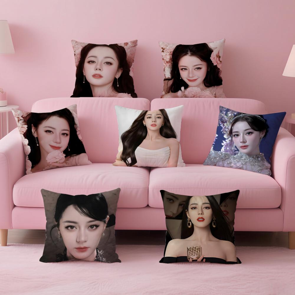 Popular fashion Elegant Chinese DDilraba Dilmurat Cushion Cover Pillow Case Soft Friendly Fabric Concealed Zipper