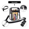 Adjustable PVC Transparent Crossbody Bag with Zipper for Concerts and Sports