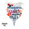 Spanish Balloon 18 Inch Valentine'S Day Love Balloon Spanish Heart-Shaped Aluminum Film Balloon Decoration