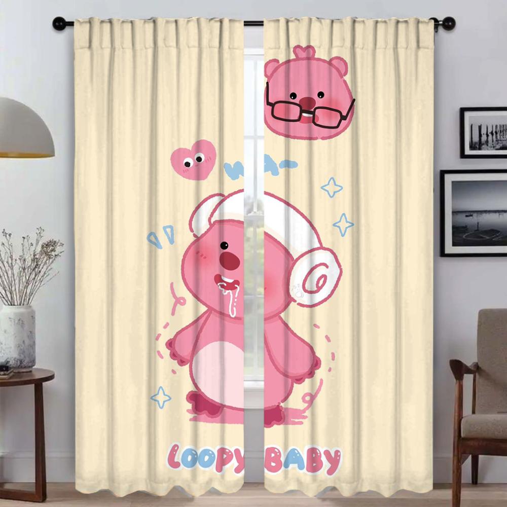 

Pororos Blackout Curtain for Room 2 Panel Tulle for Bedroom Blinds Modern Living Room Warnings Shades Decoration Shades Child W50xH70cmx2pcs-CL