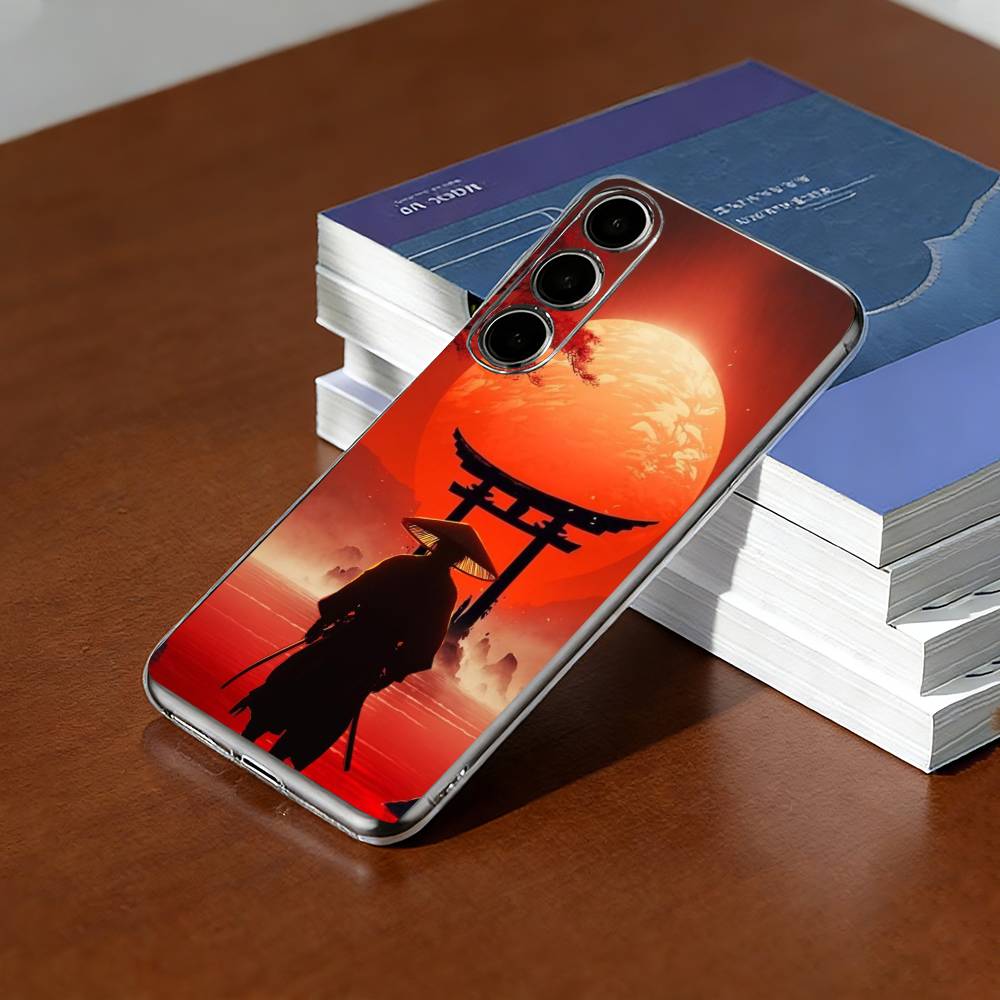 Японский B-Bushido Чехол для телефона Самурай Прозрачный Силикон Мягкий Для SamsungA10,12,20,21S,30,31,40,50,51,52,70,71