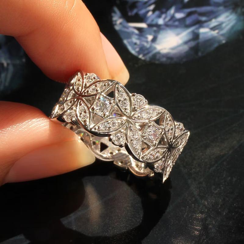 Huitan Luxury Exquisite  Color Finger Ring Female Shinning Cubic Zirconia Jewelry for Wedding Aesthetic Accessories Gift