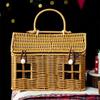 Natural PP Materials User Friendly Woven Hand Basket Highly Durable for Homes Organization Picnics Essential and Gift Packaging