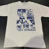 Koszulka zespołu The Strokes Biała Krótki rękaw Trasa Koncertowa Lata 90 Vtg S-5XL Unisex Koszulka