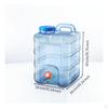 Water Jug with Spigot Transparent Faucet Portable for Campers, Journeyers, Camping,