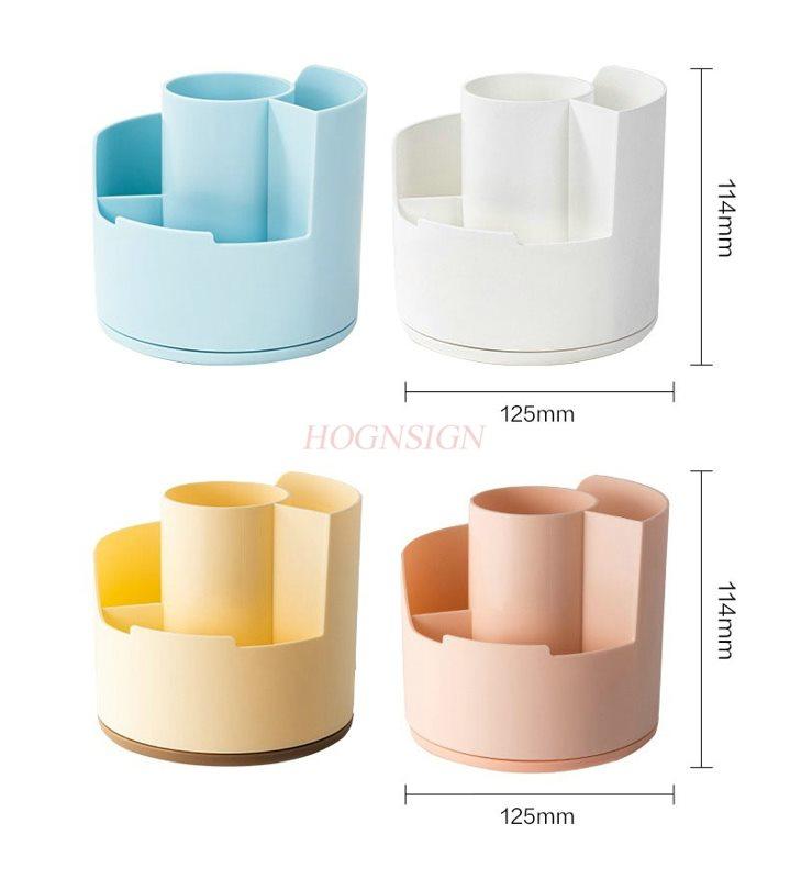 1pcs 360 degree rotating pen holder, stepped pen holder, large capacity storage box, multifunctional storage pen holder