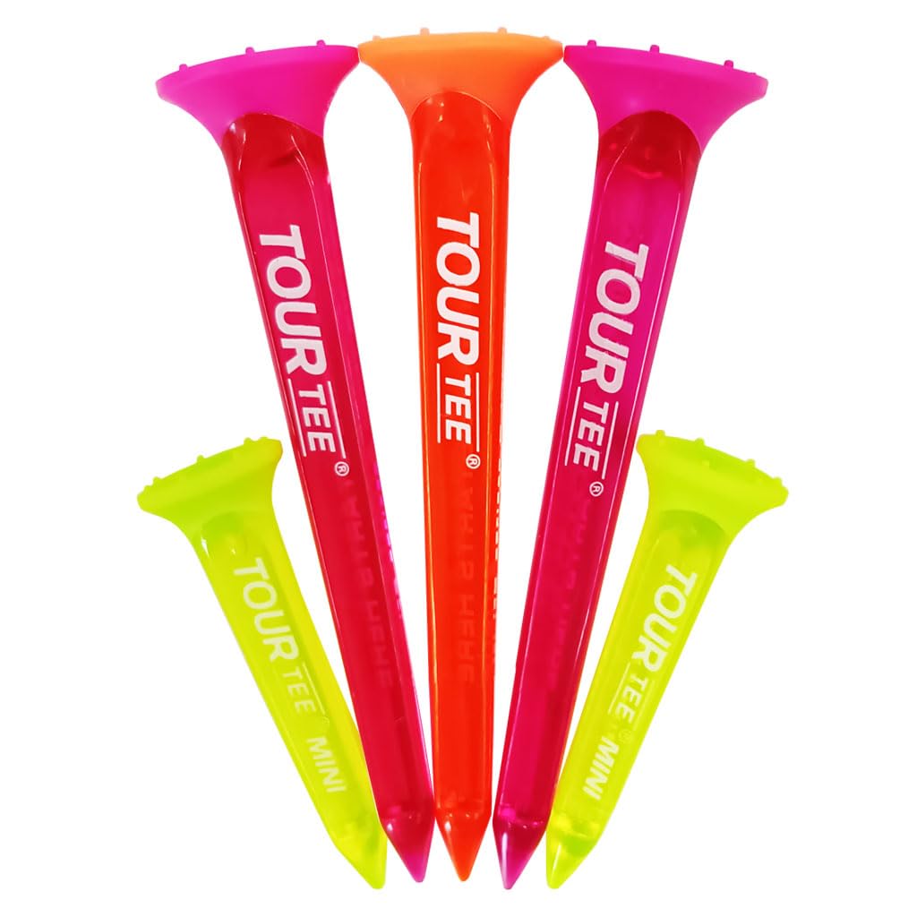 Tour Tee COMBO NEONS Golf Tees PINK (5 tees) T-490 (580)