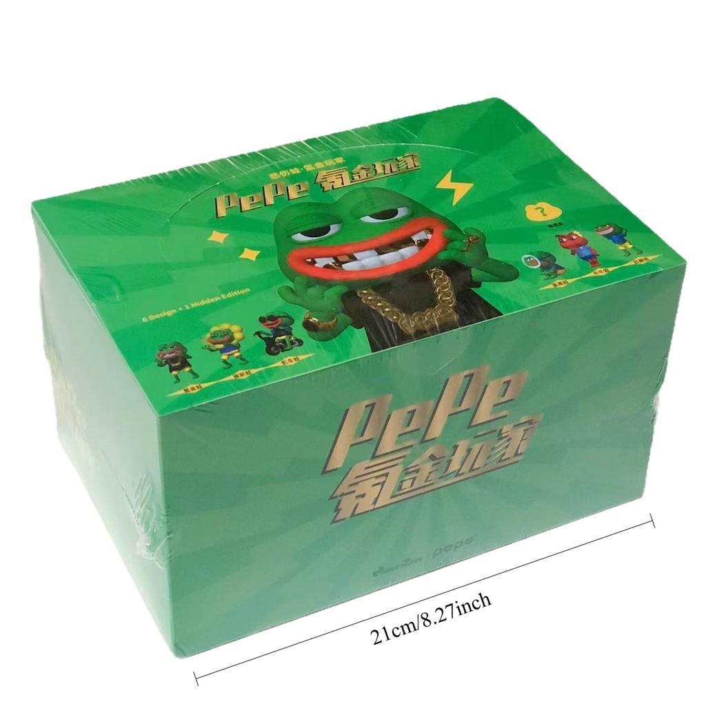 Trendy Sad Frog Series Blind Box Toy Handmade Model Funny Solitary Frog Desktop Car Decoration Ornament Birthday Gift