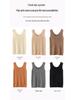 Women's U-Neck Cashmere Vest - Autumn/Winter 2023, Slim, Ribbed, Sleeveless with Wide Straps