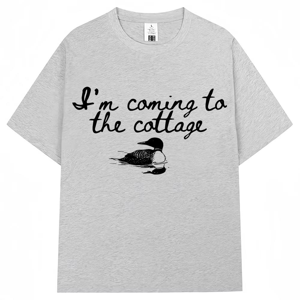 Heated Rivalry Funny Meme Graphic T Shirt I'm Coming The Cottage Hollanov T-shirts Oversized Cotton Tees
