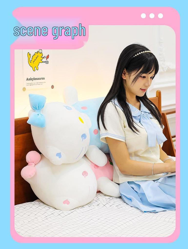 2025 Cylinder Cat Plush Pillow Toy for Girls