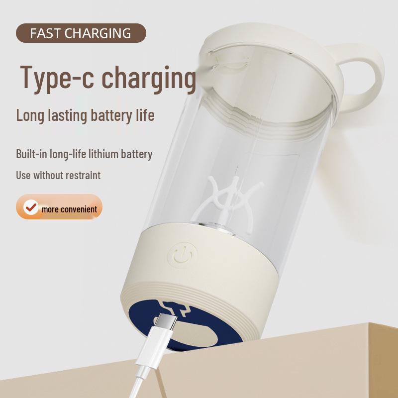 Electric Automatic Stirring Mug for Coffee & Milk with One-Button Operation, Food-Grade Material.