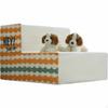 Dog Stair, Pet Step, AntiSlip, Indoor, Small Dogs, cleanable 2 Layers Gray+White