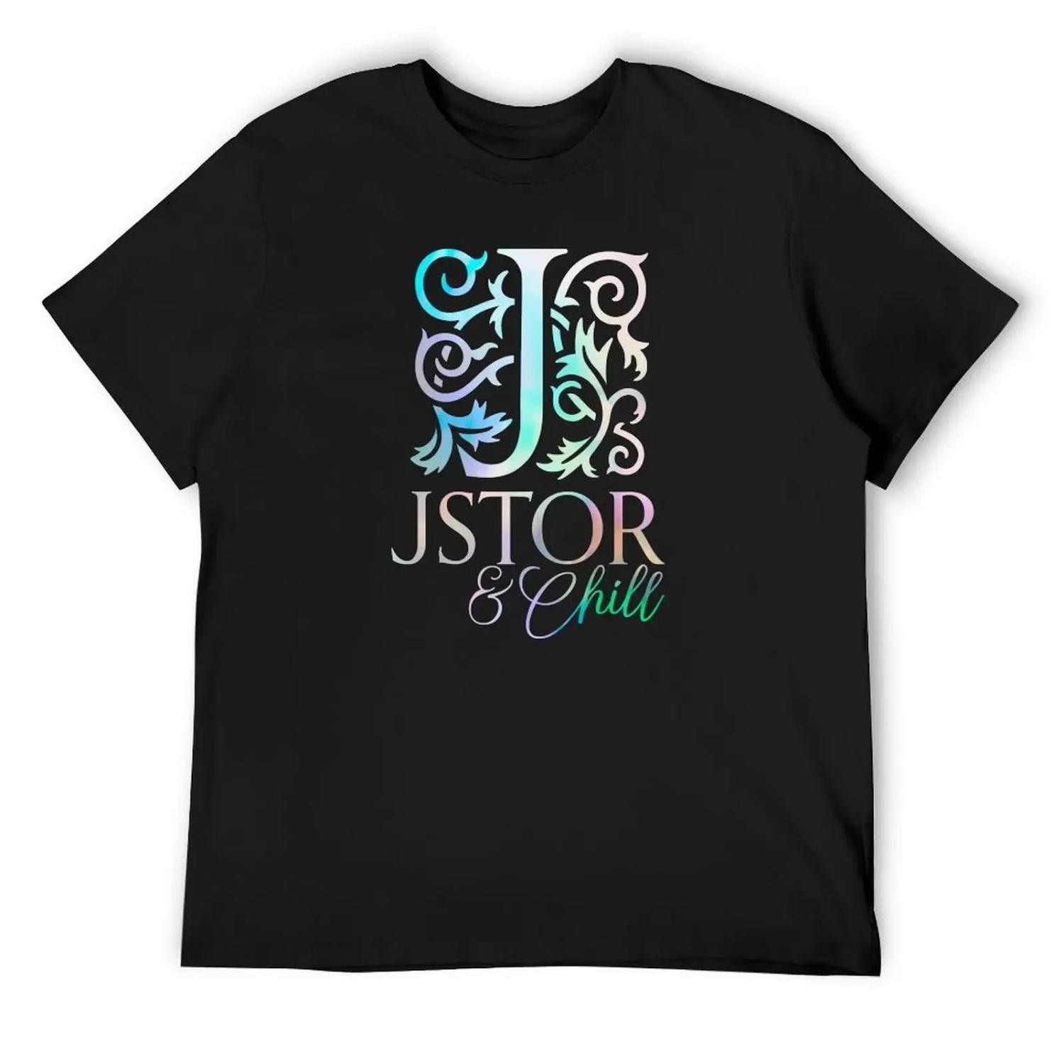 Jstor And Chill T-Shirt rapper graphic tees funny meme t-shirts graphic t shirts man clothes mens funny t shirts S