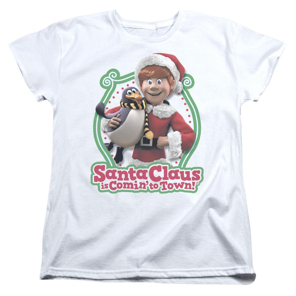 Santa Claus Is Comin To Town Penguin Women s T-Shirt Unisex T-Shirt XL