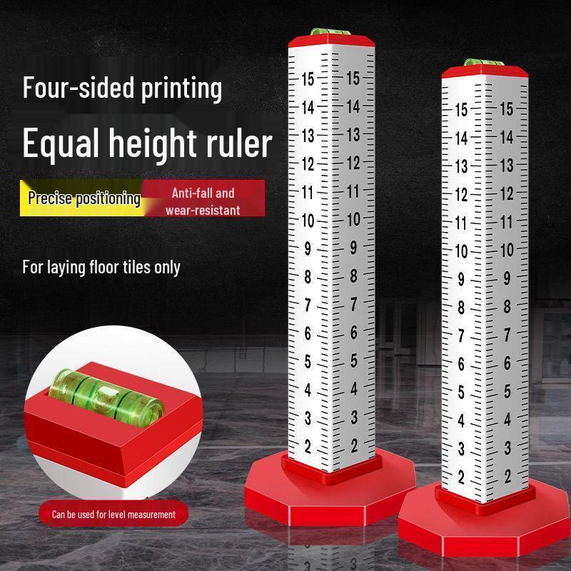 Four-Sided Aluminum Alloy Contour Gauge and Leveling Positioning Ruler for Tiling