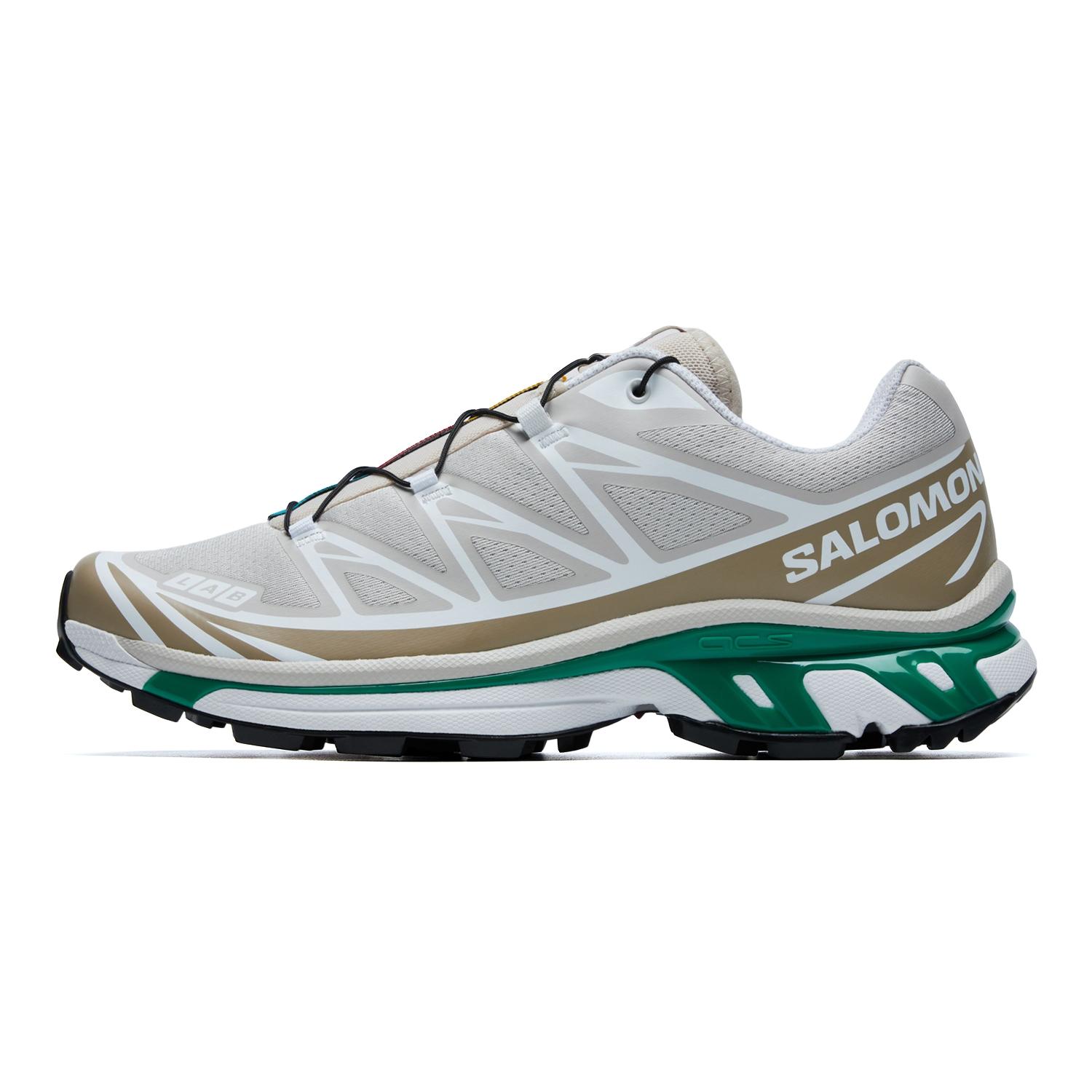 

New SALOMON XT 6 Cushioning, Abrasion Resistant, Breathable Support Running Shoes Men s Earth Gray Copper Green 478643 40.5