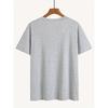 Women's 100% T-Shirt, Cute Sleeping Koala Sketch Print Crew Neck Short Sleeve Tee, Casual Trendy Summer Top, Breathable
