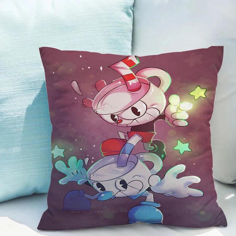 Cushion Covers 45x45 C-cuphead Ornamental Pillows for Living Room Pillowcase 40*40 Fall Decor Lounge Chairs Body Pillow Cover