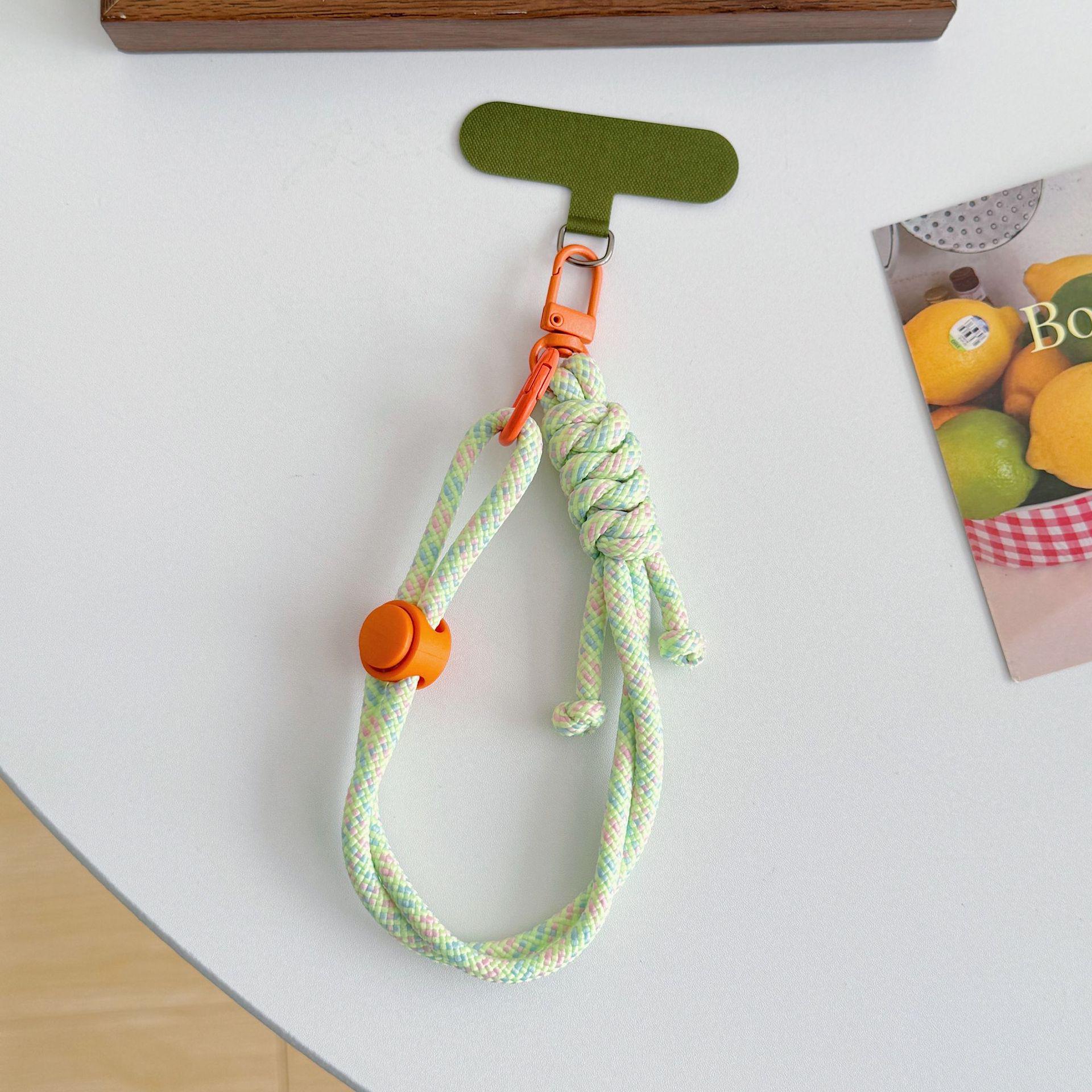 Dopamine Color Keyring Lanyard: Anti-Lost Wrist Strap & Braided Rope