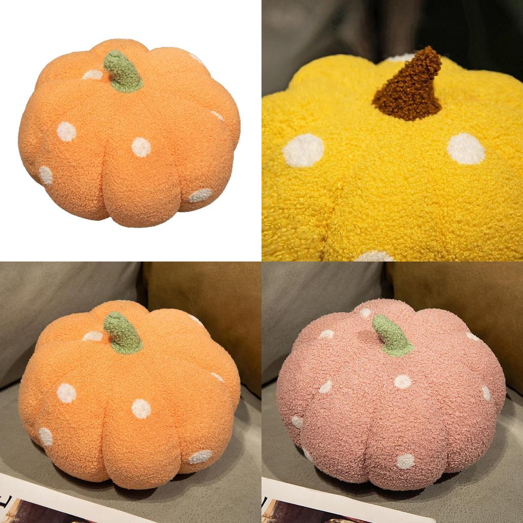 Kissen im nordischen Stil aus Plüsch mit Polka Dots in Gemüseform zur Heimdekoration