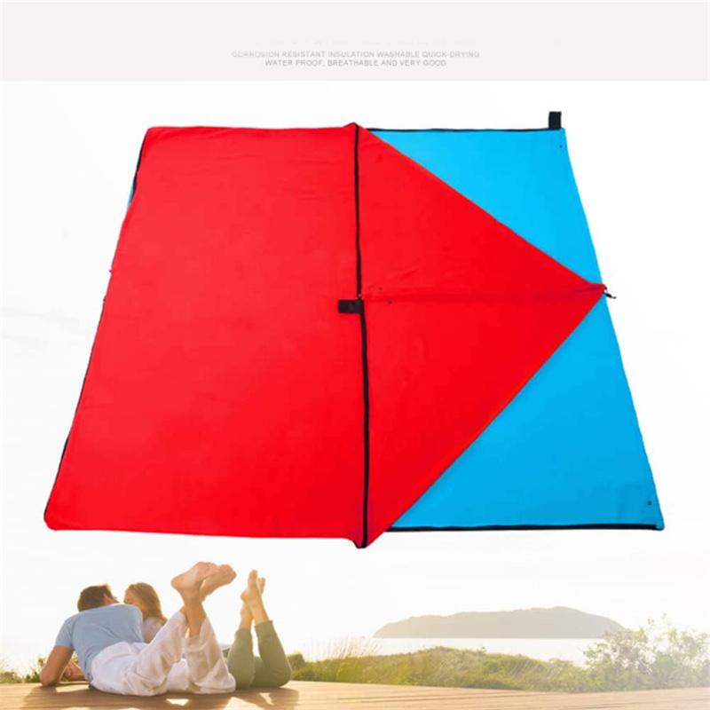 Fleece Sleeping Bag Suitable For All Seasons Envelope-Type Portable Travel Camping And Nap Sleeping Bag For Adults