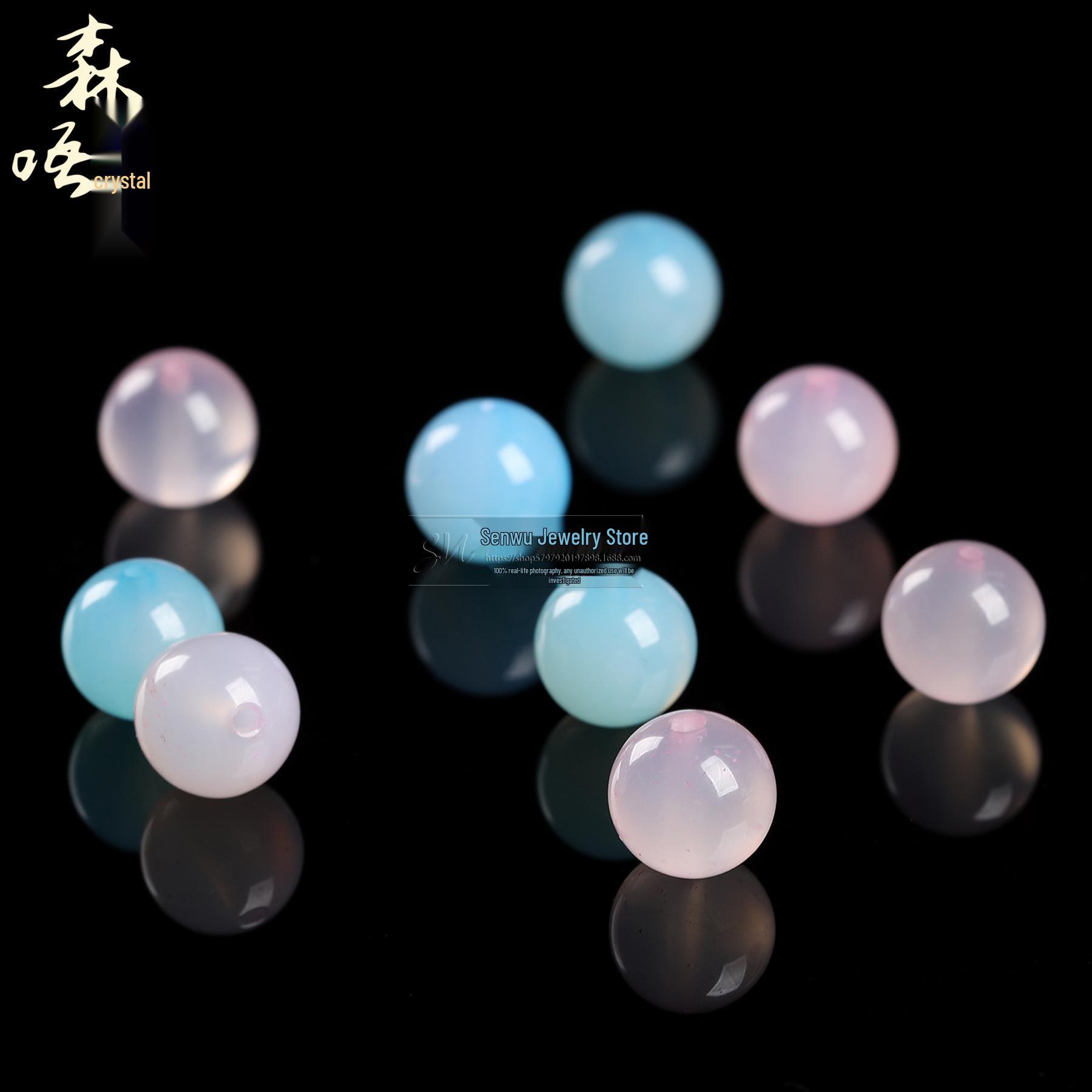 

Sen Wu Morgan Agate Crystal Spacer Beads for DIY Bracelet-Making 4mm each