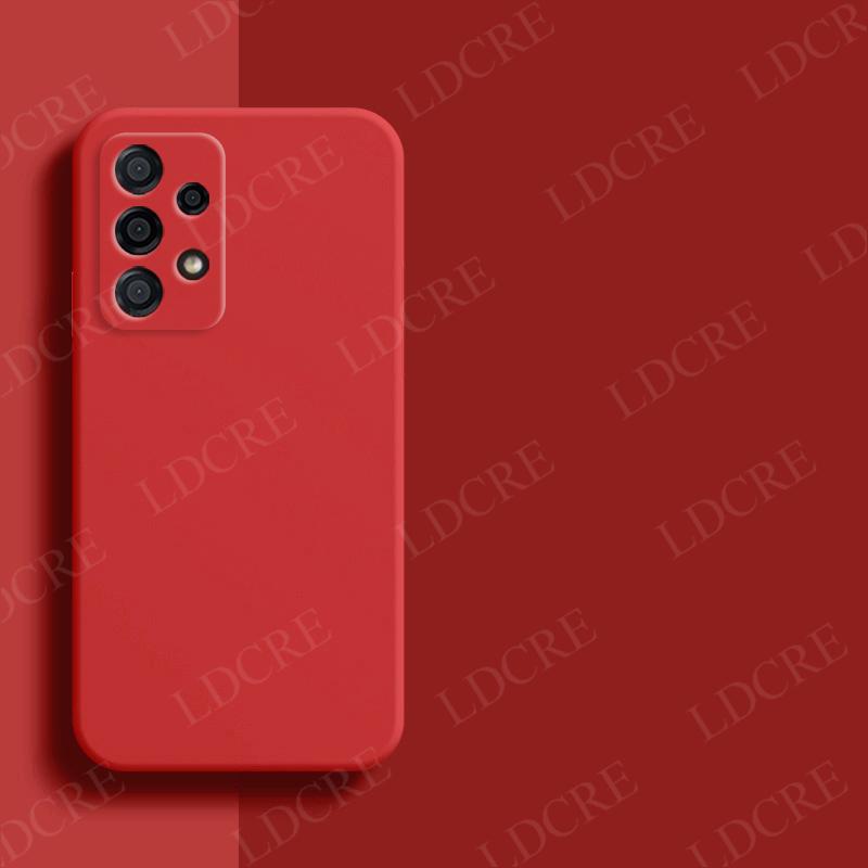 

Для Samsung Galaxy A53 Чехол A23 A33 A73 A03 Core A22 A53 Чехол Силиконовый Мягкий Простой Корпус Резиновый Защитный Для Samsung A53 Чехол S22 Ultra красный