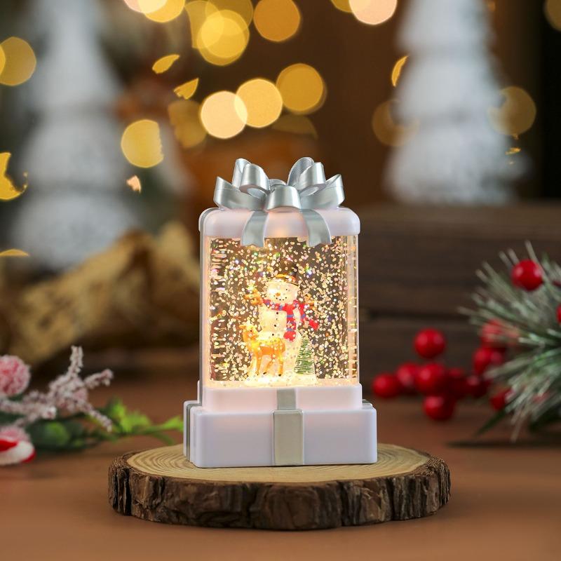 Water-filled Snowflakes, Luminous Gift Pack, Night Light, Candle Light, Decorative Items, Small Gifts, Christmas Decorations