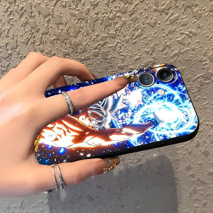 Case for iPhone XS Max XR 13 12 11 17 Pro Max 7 8 15 16 14 Plus 17Air Black Soft Phone Cover Dragon Ball Z Universe Goku