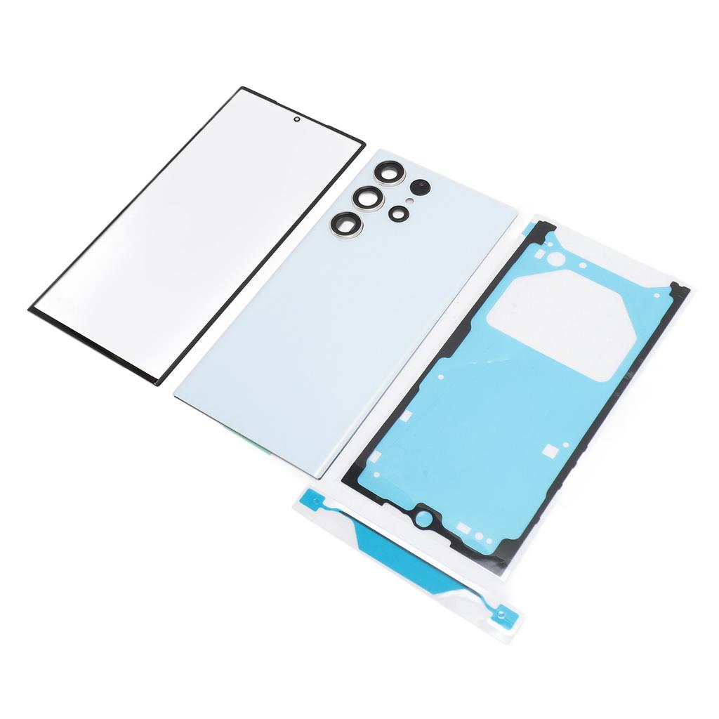 Phone Back Glass Cover Front Glass Outer Screen with Pre Installed Camera Lens Repair Tools Replacement Kit for 3 5G