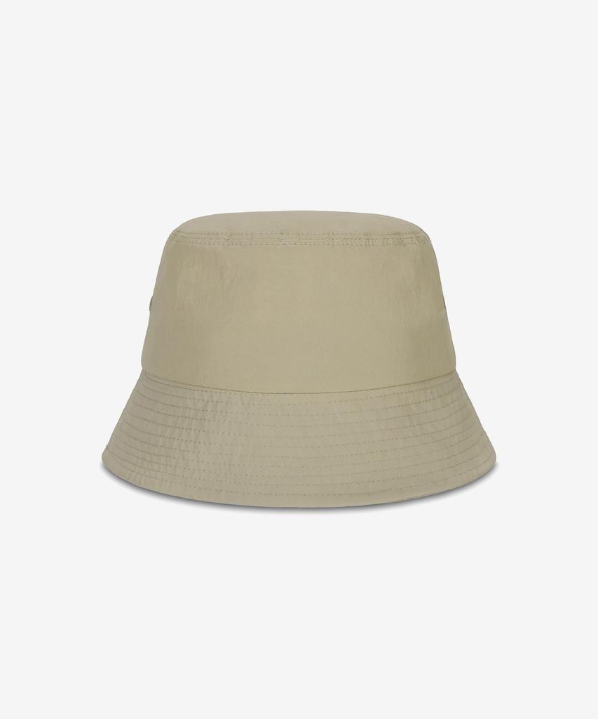 Bajal Va Curved Logo Nylon Bucket Hat Light Beige