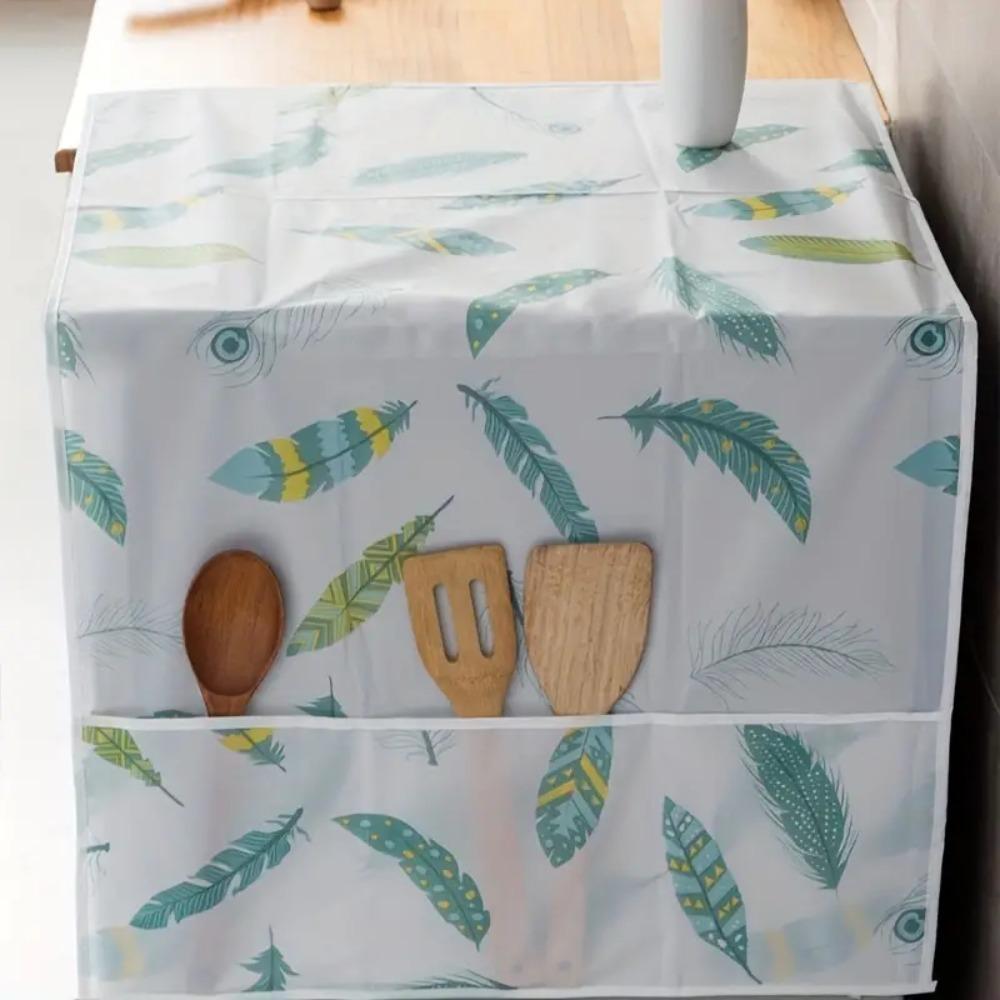 with Pockets Refrigerator Dust Cover Multifunctional Appliance Top Cover  Kitchen