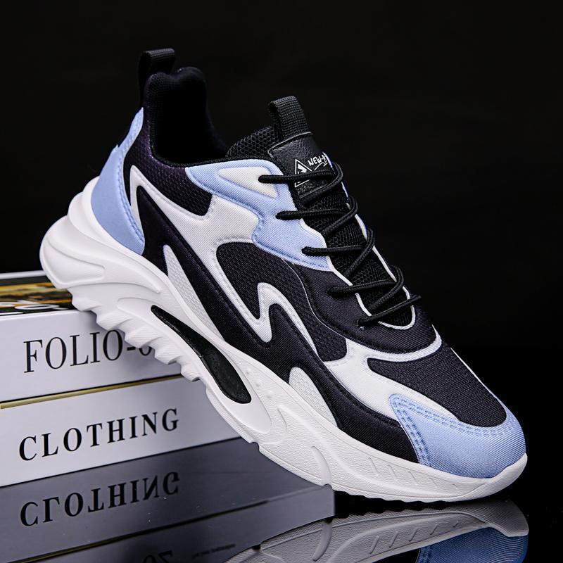 Spring Newest Hotest Selling Mens Casual Shoes Fashion Light Shoes Shock-Absorbing Breathable Shoes Color-Blocking Casual Sports Shoes