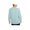 Nike Logo Embroidered Pullover Crew Neck Loose Long Sleeve Sweater Men Sweater Blue FQ2913-474