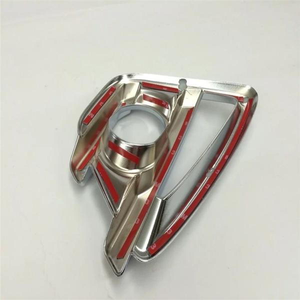 For CX-5 CX5 2015 2016 Car Body Front Fog Light Lamp Detector Frame Stick Styling ABS Chrome Cover Trim Sticks Parts 2pcs