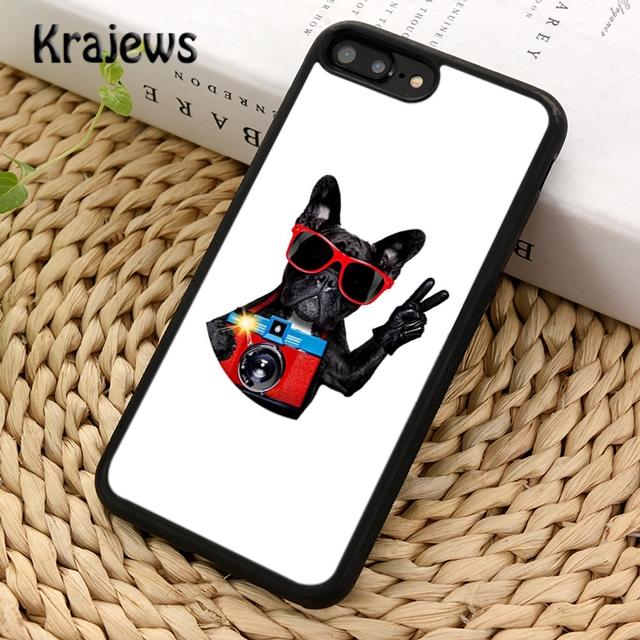Krajews French Bulldog Funny Soft Phone Case Cover For iPhone 14 6s 7 8 Plus XR XS 11 12 13 Pro Max Samsung Galaxy S21 S22ultra