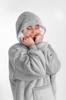 Kocoblouse tv blanket hoodie long women's men's soft unisex bathrobe