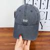 American Retro Letter Embroidered Baseball Cap for Women, Spring and Summer New Curved Brim To Show Face, Small Casual Cap for Men