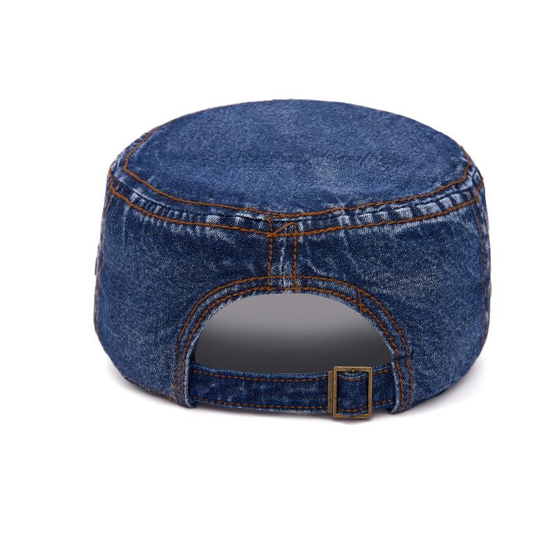 Denim Flat Cap Unisex Spring Summer Cap Sunscreen Sun Hat